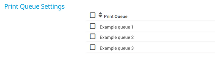Print Queue Settings